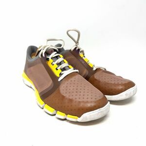 Stella McCartney x Adidas Mesh Sneakers Womens Sz 9 Burnt Orange Yellow Brown